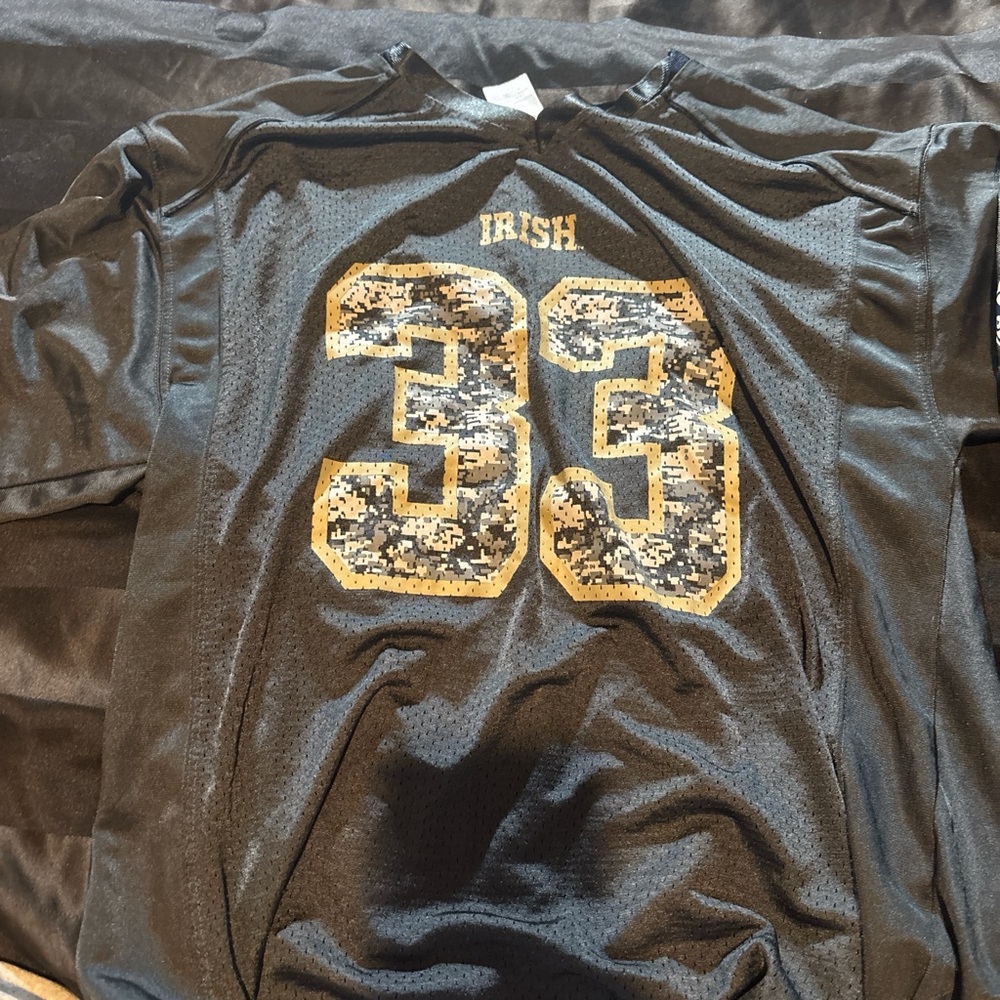 Black and Gold Jersey with Number 33